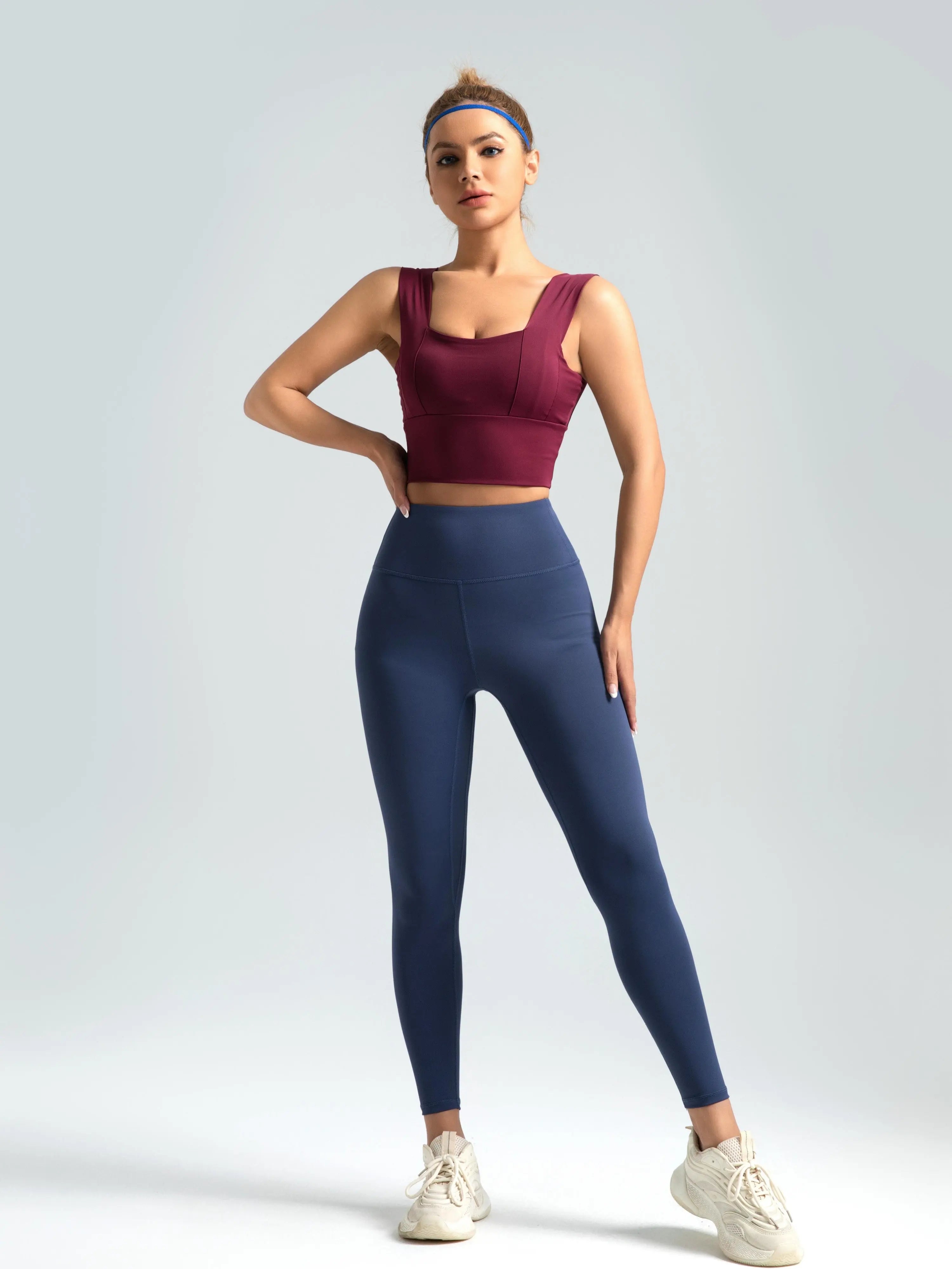 Eunfew Elastic Peach Lift Yoga Leggings EUNFEW