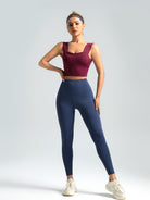 Eunfew Elastic Peach Lift Yoga Leggings EUNFEW