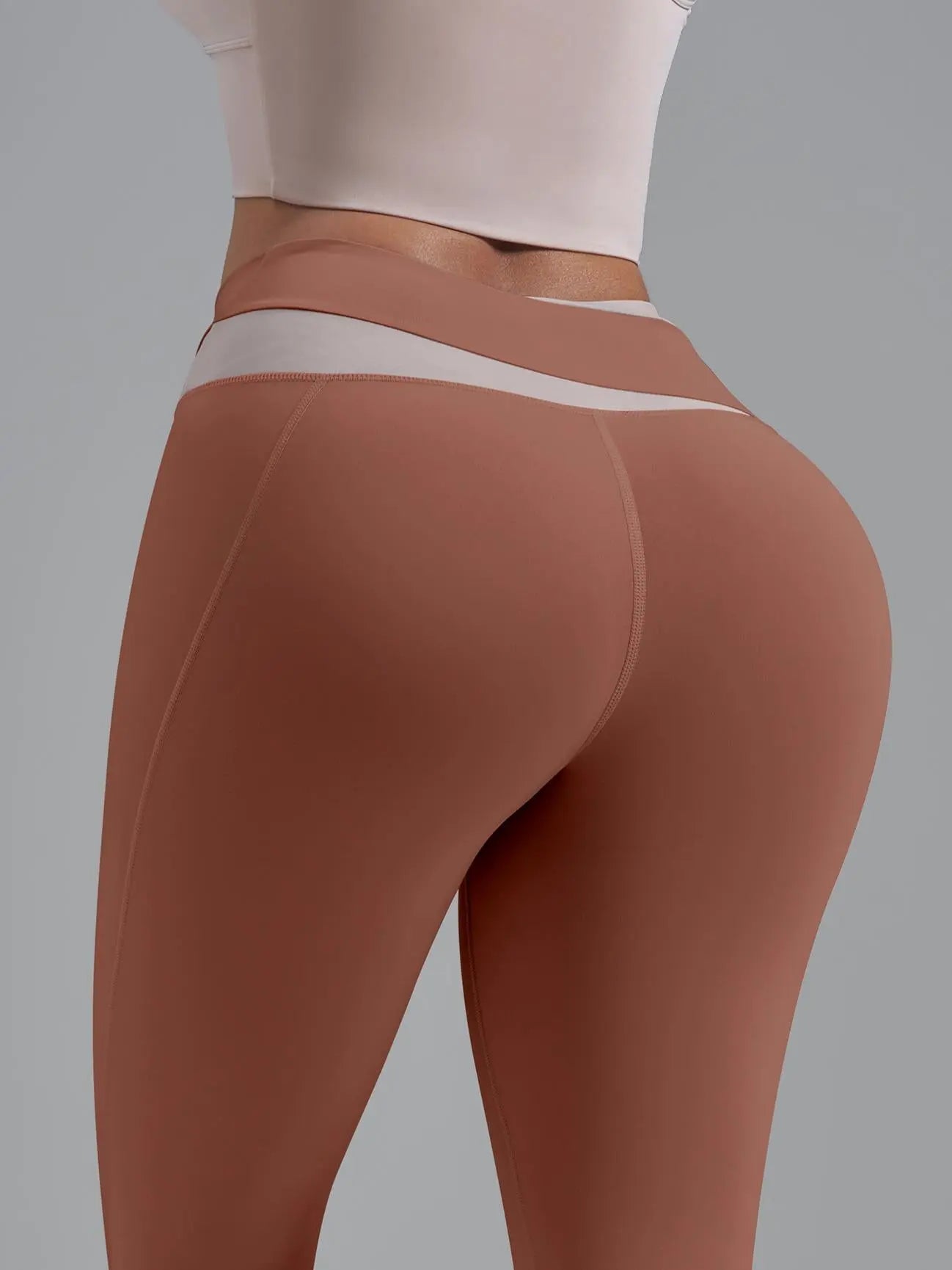 Eunfew High-Waisted Naked-Feel Elastic Yoga Pants EUNFEW