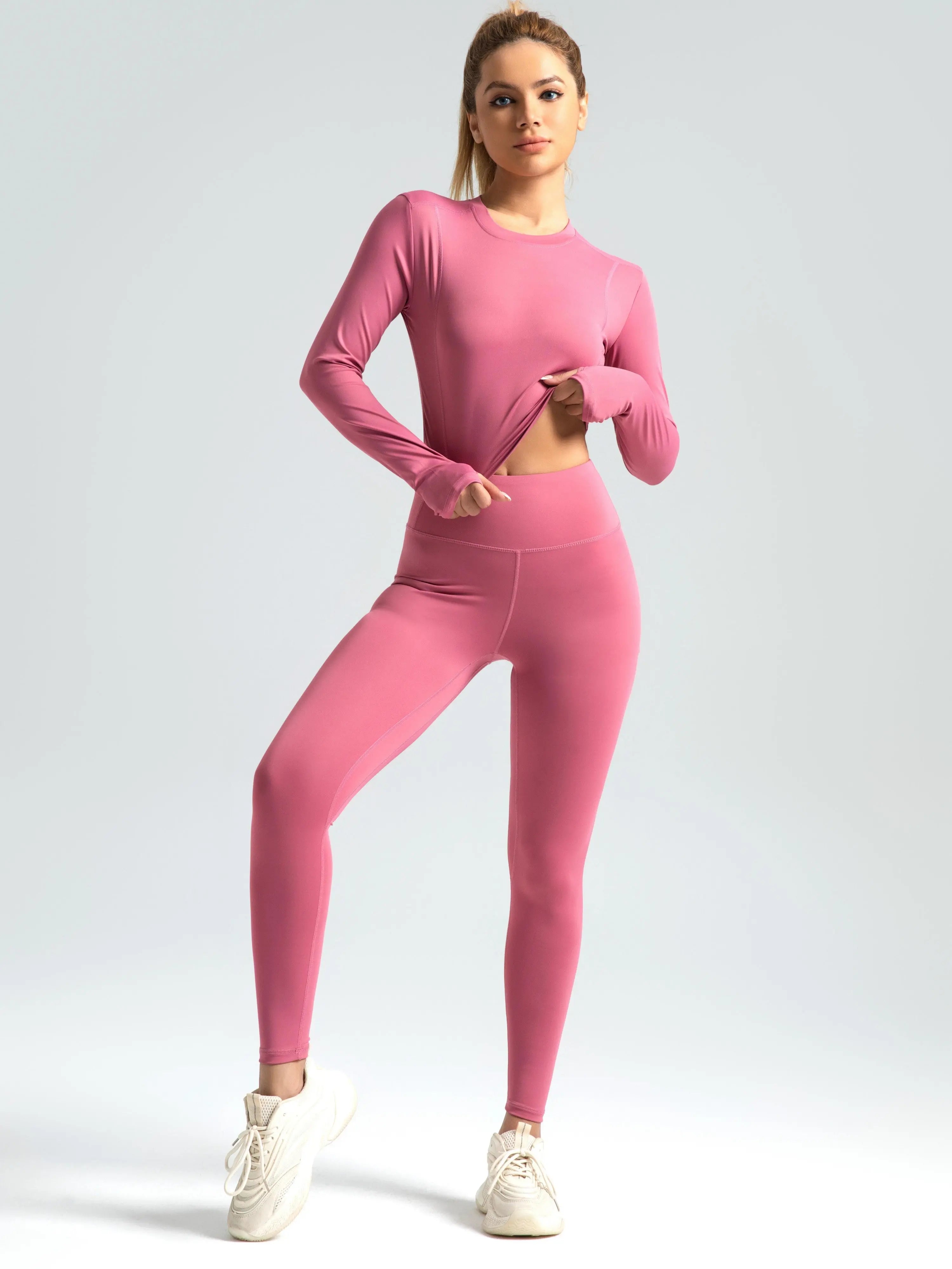 Eunfew Elastic Peach Lift Yoga Leggings EUNFEW