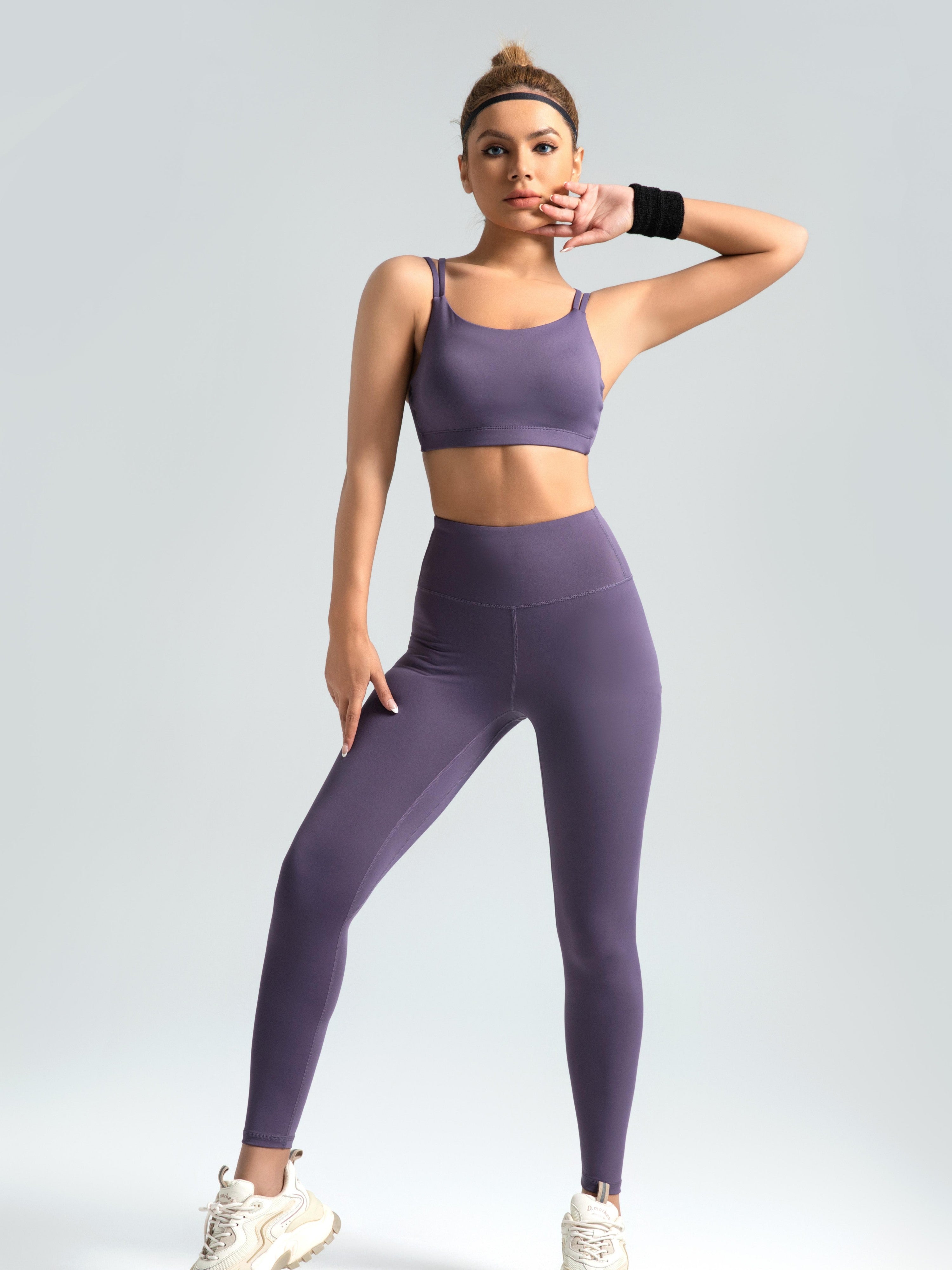 Eunfew Elastic Peach Lift Yoga Leggings EUNFEW