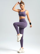 Eunfew Elastic Peach Lift Yoga Leggings EUNFEW