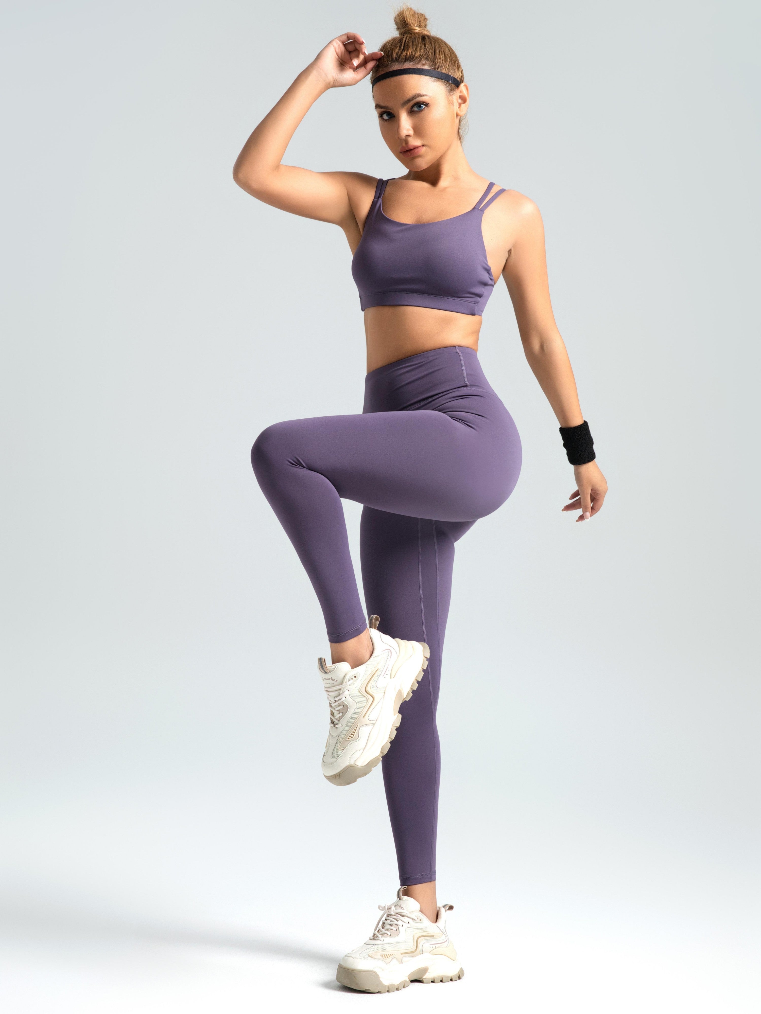 Eunfew Elastic Peach Lift Yoga Leggings EUNFEW