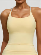 Eunfew Padded Naked-Feel Yoga Bra Tank Top EUNFEW