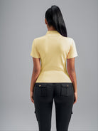 Eunfew Ultra-Stretch Short Sleeve Mock Neck Yoga Jacket EUNFEW