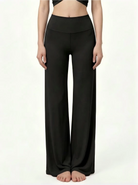 Eunfew Serene Camellia · High-Waisted Flare Pants EUNFEW