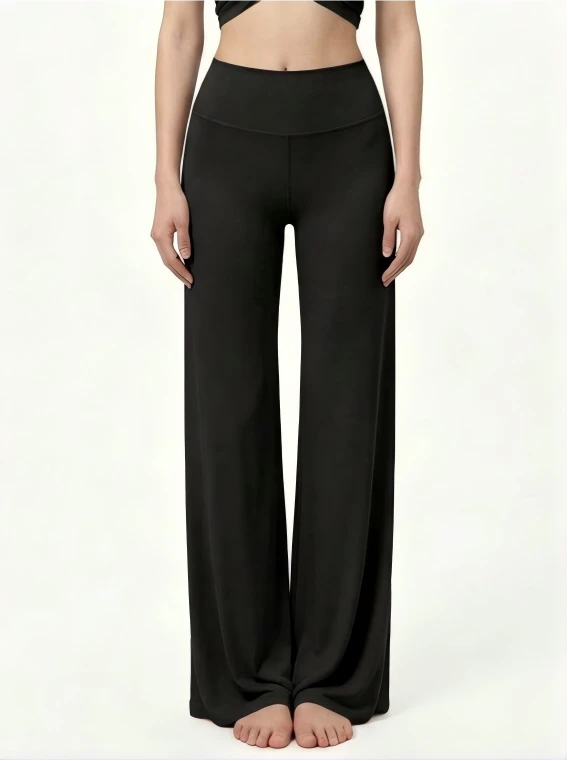 Eunfew Serene Camellia · High-Waisted Flare Pants EUNFEW