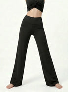 Eunfew Serene Camellia · High-Waisted Flare Pants EUNFEW