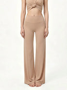 Eunfew Serene Camellia · High-Waisted Flare Pants EUNFEW