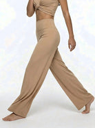 Eunfew Serene Camellia · High-Waisted Flare Pants EUNFEW