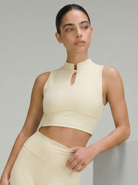 Eunfew Aura Breath Top | Cropped Mandarin Collar Yoga Tank (Keyhole Detail) EUNFEW