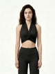 Eunfew Camellia Whisper · Knot-Front Yoga Top EUNFEW