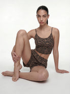 Eunfew Ease · Leopard Sensory-Free Yoga Shorts EUNFEW