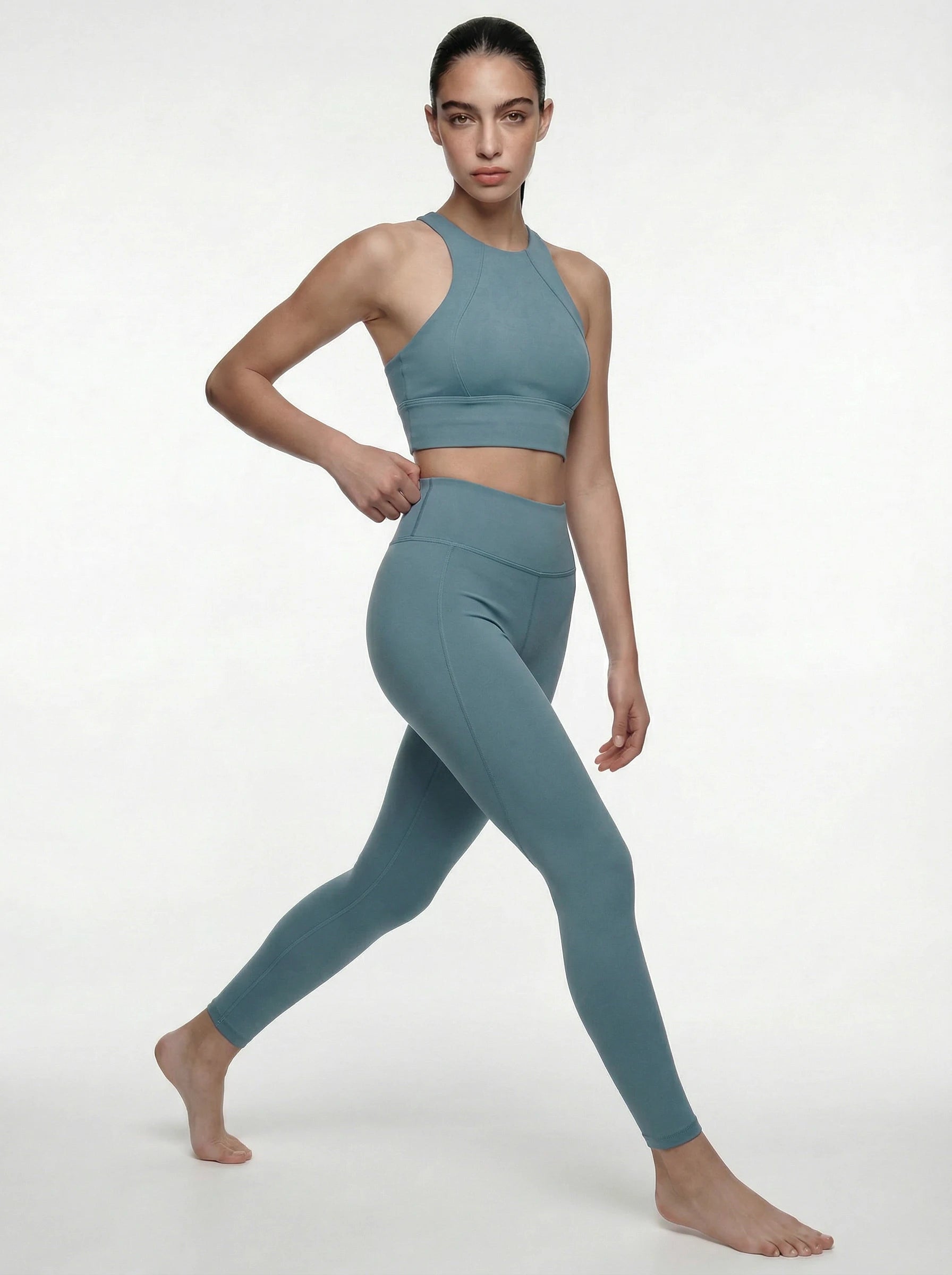 Eunfew Stream Blue · Seamless Serenity Yoga Set EUNFEW