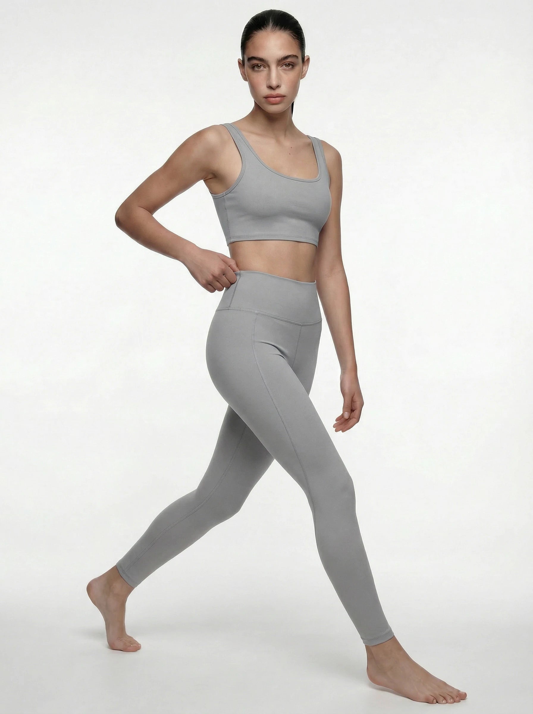 Eunfew Moss Grey Sensory-Free Soft Touch Yoga Set EUNFEW