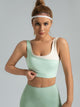 Eunfew Faux-Layer Two-Tone Yoga Bra