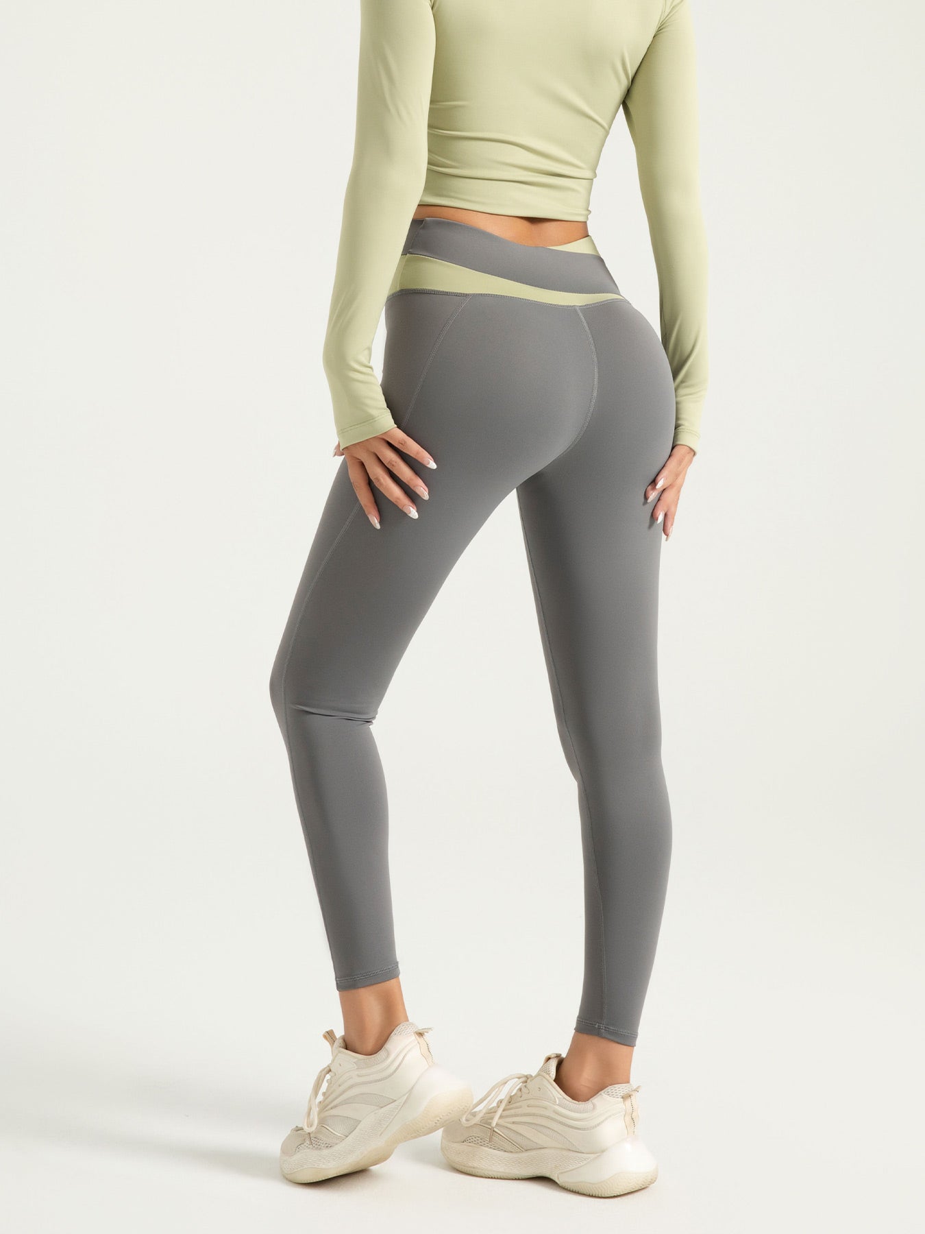 Eunfew High-Waisted Naked-Feel Elastic Yoga Pants EUNFEW