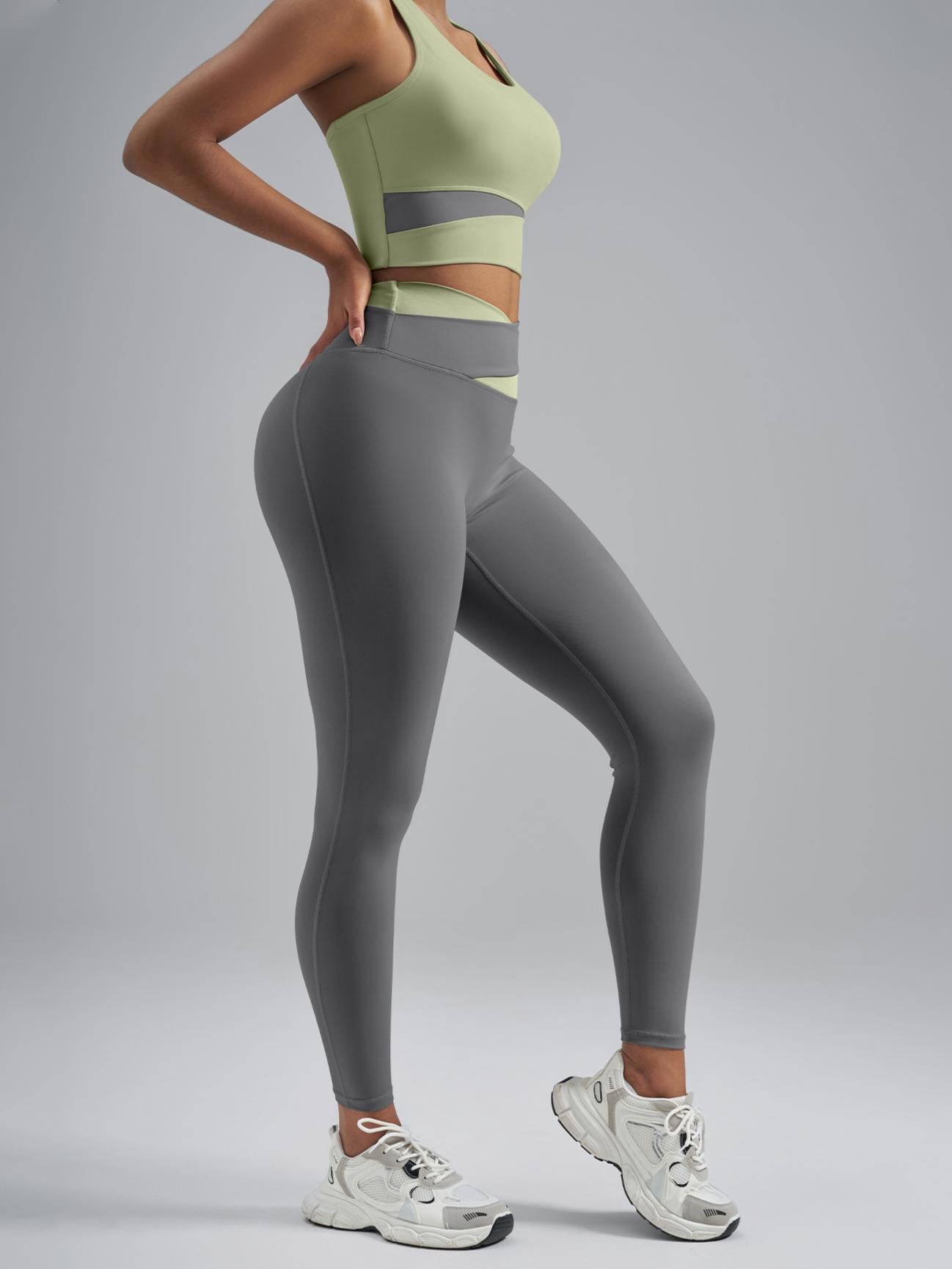 Eunfew High-Waisted Naked-Feel Elastic Yoga Pants EUNFEW