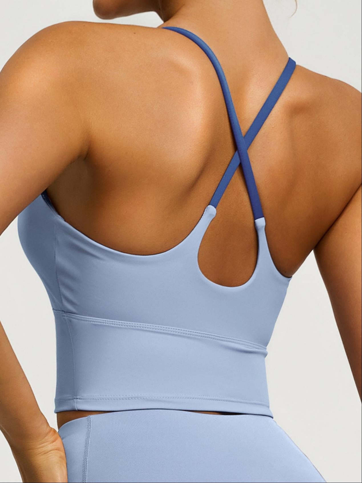 Eunfew Padded Naked-Feel Yoga Bra Tank Top EUNFEW