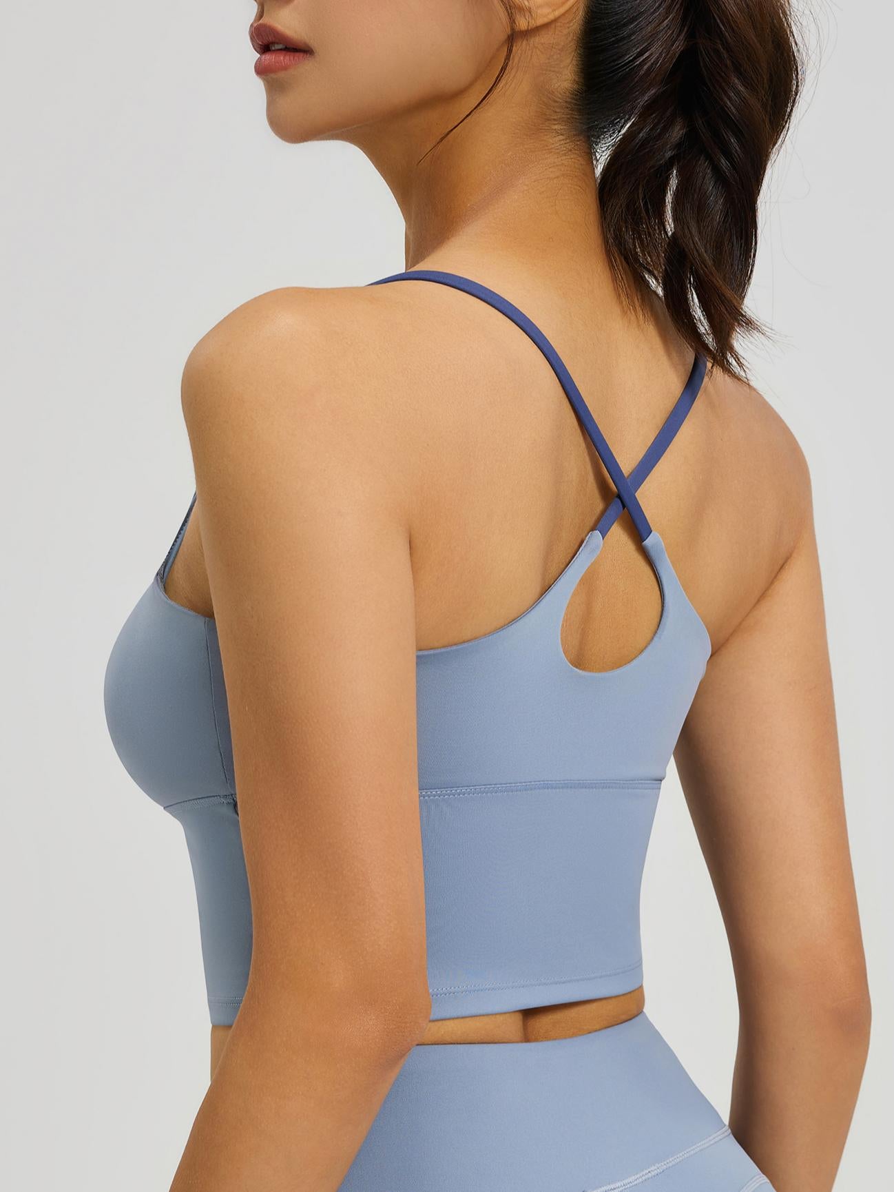 Eunfew Padded Naked-Feel Yoga Bra Tank Top EUNFEW