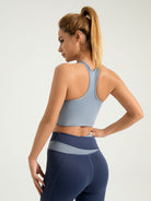 Ultra-Light Color-Block Yoga Bra | High Support Fitness Tank EUNFEW