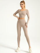 Eunfew Elastic Peach Lift Yoga Leggings EUNFEW