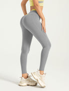 Eunfew High-Waisted Naked-Feel Elastic Yoga Pants EUNFEW