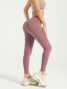 Eunfew High-Waisted Naked-Feel Elastic Yoga Pants EUNFEW
