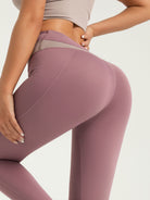 Eunfew High-Waisted Naked-Feel Elastic Yoga Pants EUNFEW