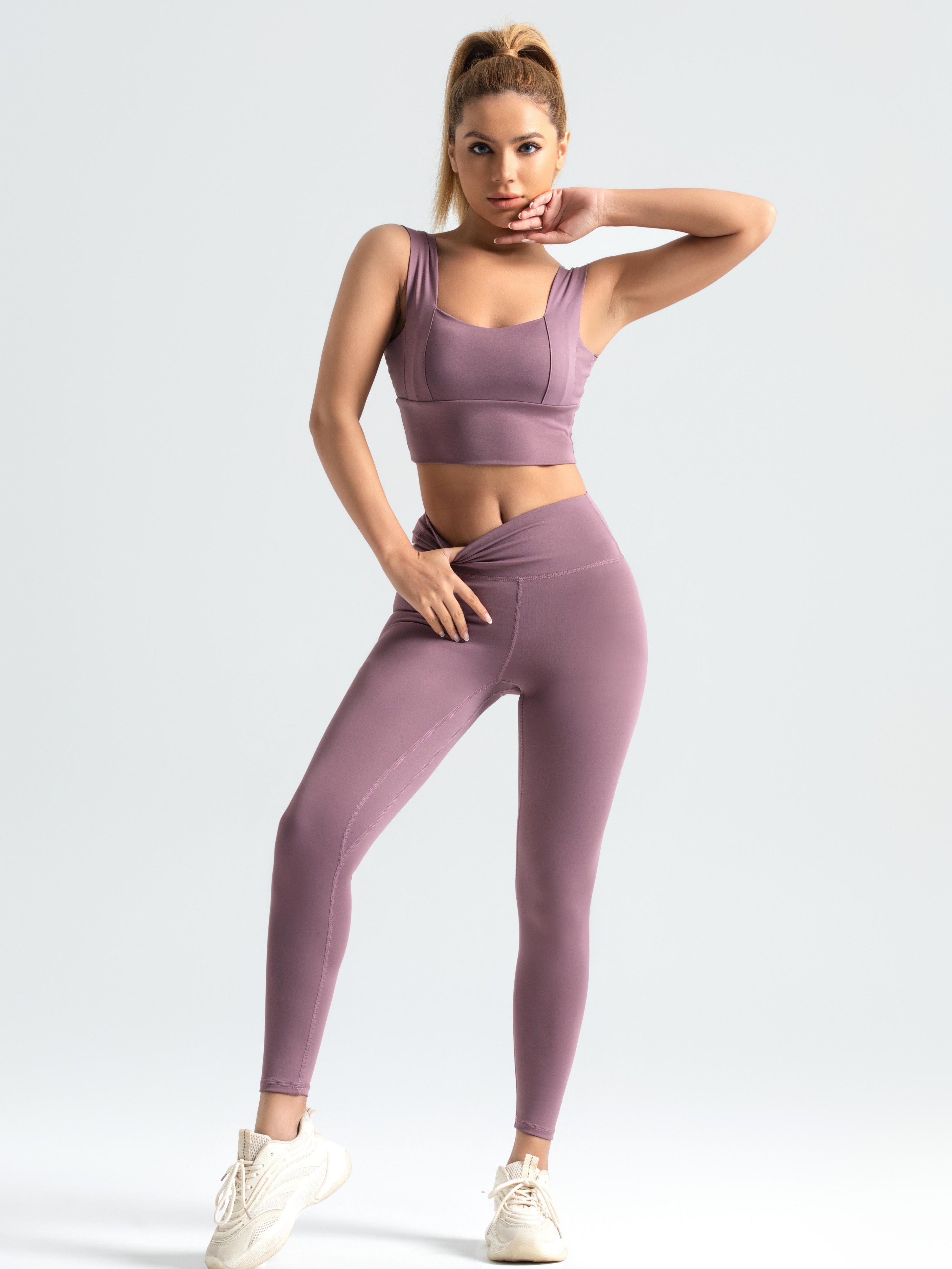 Eunfew Elastic Peach Lift Yoga Leggings EUNFEW