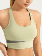 Ultra-Light Color-Block Yoga Bra | High Support Fitness Tank EUNFEW