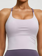 Eunfew Padded Naked-Feel Yoga Bra Tank Top EUNFEW