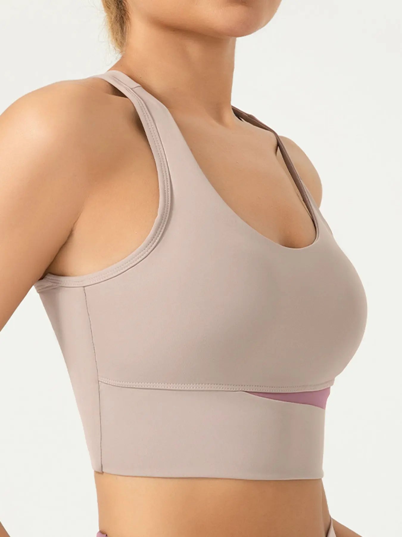 Ultra-Light Color-Block Yoga Bra | High Support Fitness Tank EUNFEW