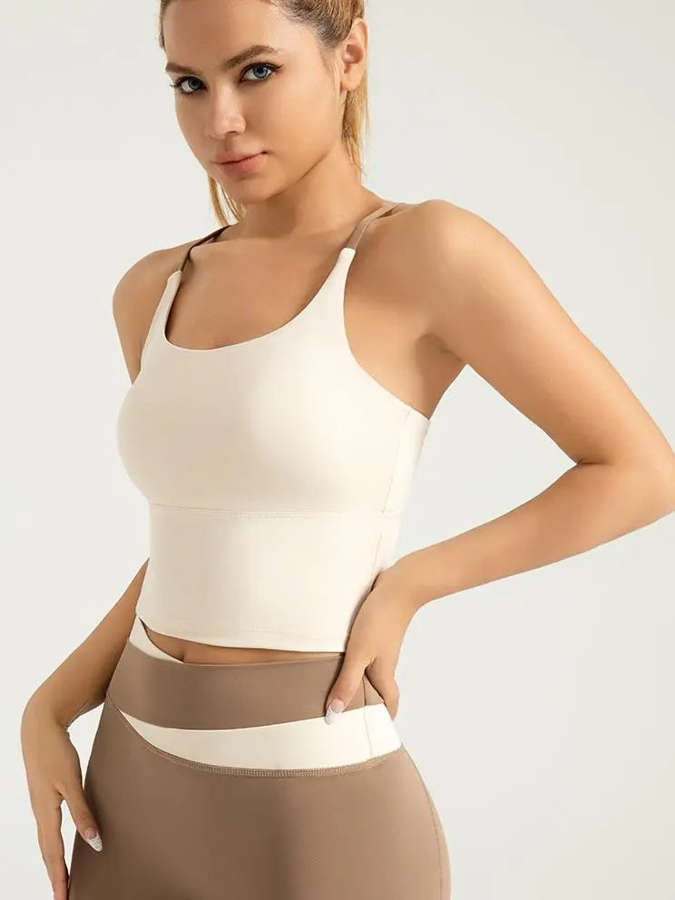 Eunfew Padded Naked-Feel Yoga Bra Tank Top EUNFEW