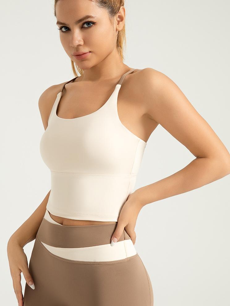 Eunfew Padded Naked-Feel Yoga Bra Tank Top EUNFEW