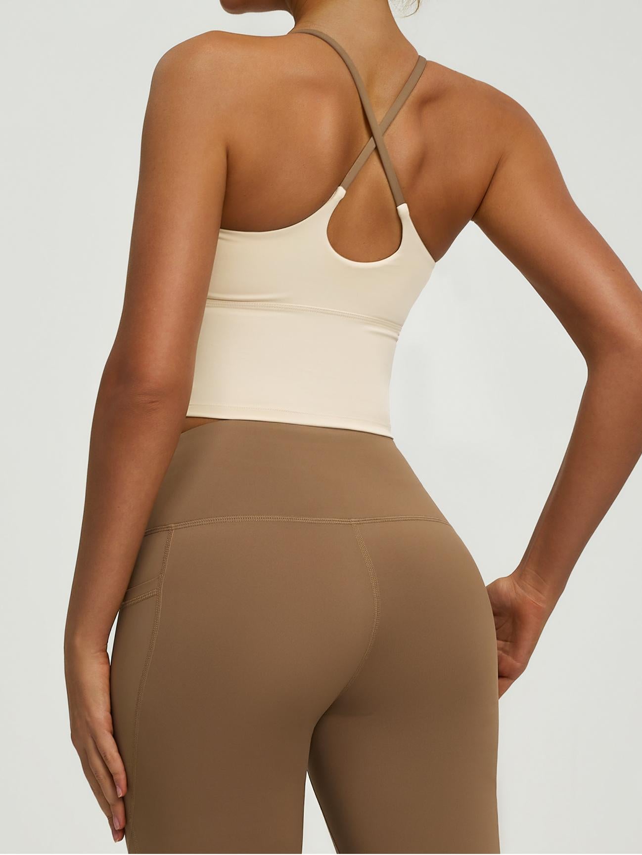 Eunfew Padded Naked-Feel Yoga Bra Tank Top EUNFEW