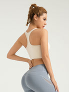 Ultra-Light Color-Block Yoga Bra | High Support Fitness Tank EUNFEW