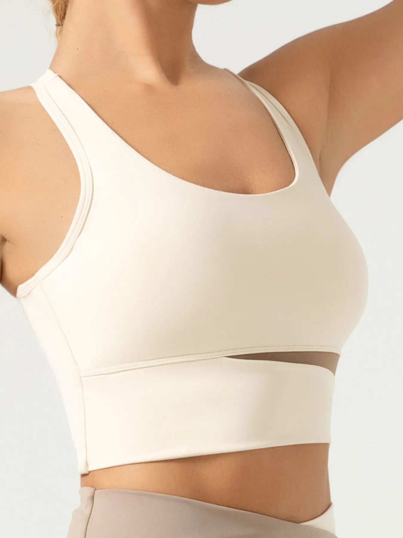Ultra-Light Color-Block Yoga Bra | High Support Fitness Tank EUNFEW