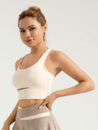 Ultra-Light Color-Block Yoga Bra | High Support Fitness Tank EUNFEW
