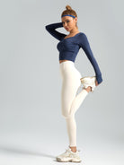 Eunfew Elastic Peach Lift Yoga Leggings EUNFEW