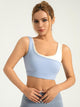 Eunfew Faux-Layer Two-Tone Yoga Bra