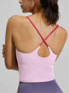 Eunfew Padded Naked-Feel Yoga Bra Tank Top EUNFEW