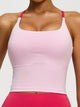 Eunfew Padded Naked-Feel Yoga Bra Tank Top EUNFEW