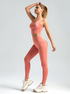 Eunfew Elastic Peach Lift Yoga Leggings EUNFEW