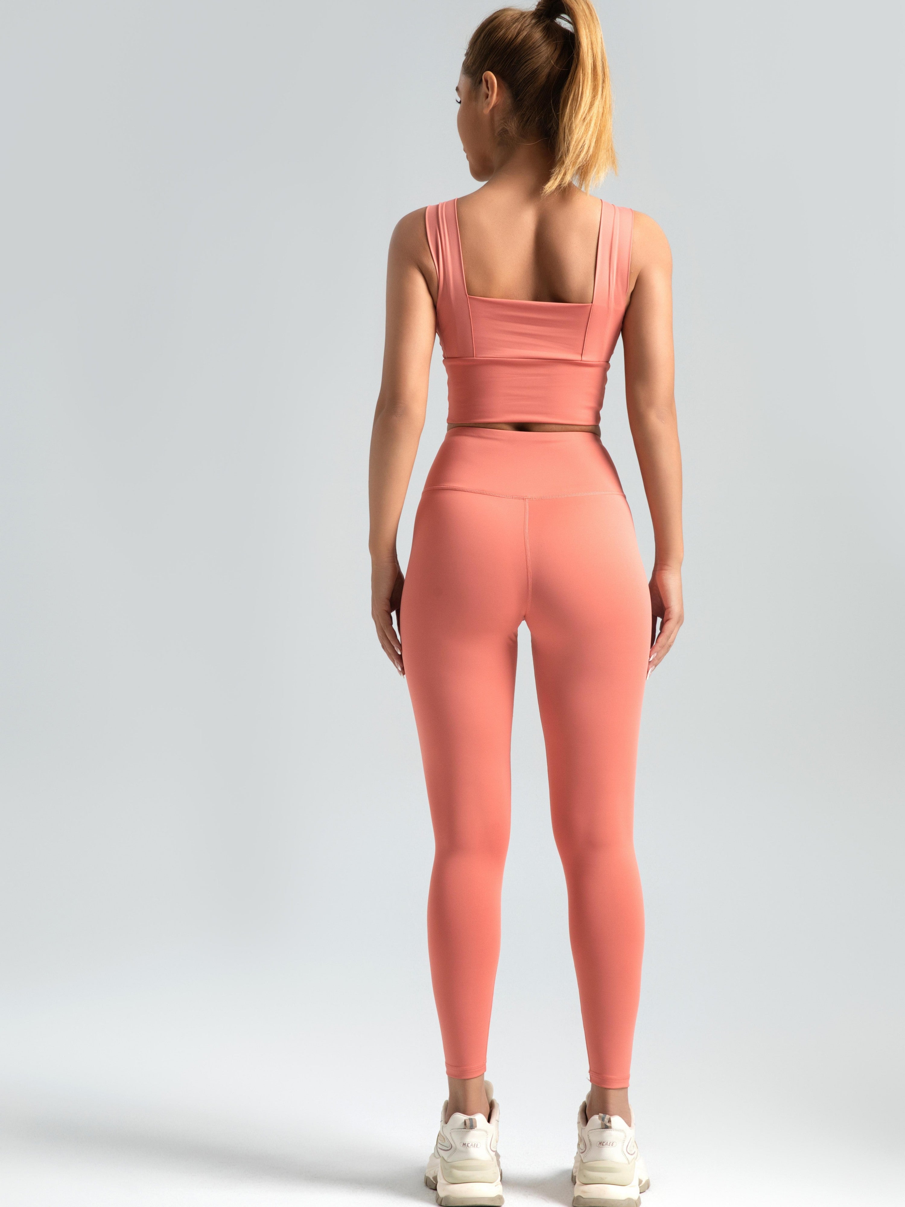 Eunfew Elastic Peach Lift Yoga Leggings EUNFEW