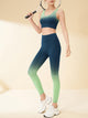 Eunfew Gradient Dip-Dye High Stretch Yoga Bra
