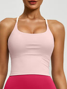 Eunfew Padded Naked-Feel Yoga Bra Tank Top EUNFEW