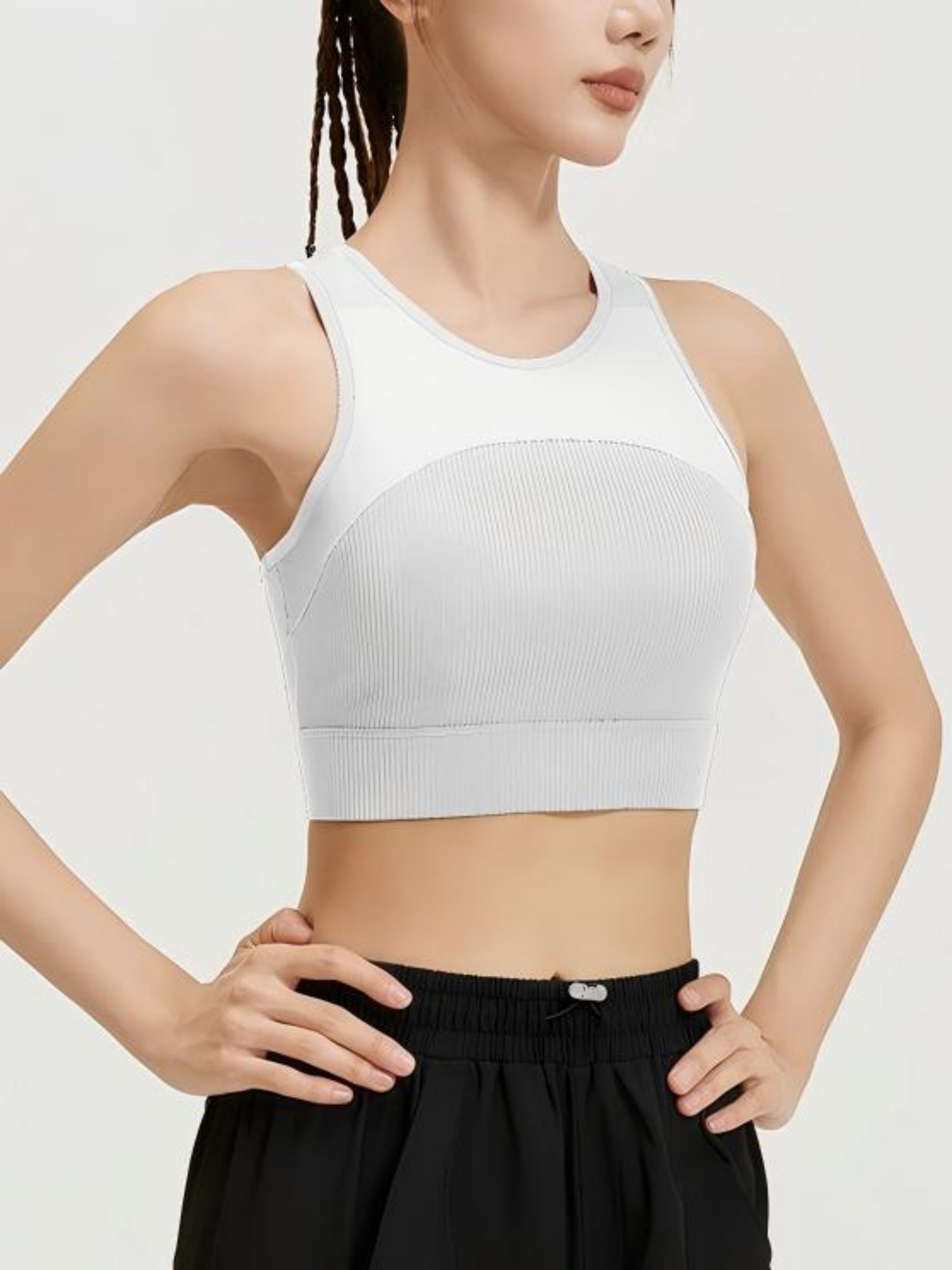 Eunfew Breathable Yoga Tank Top Fixed Cup Sports Bra EUNFEW