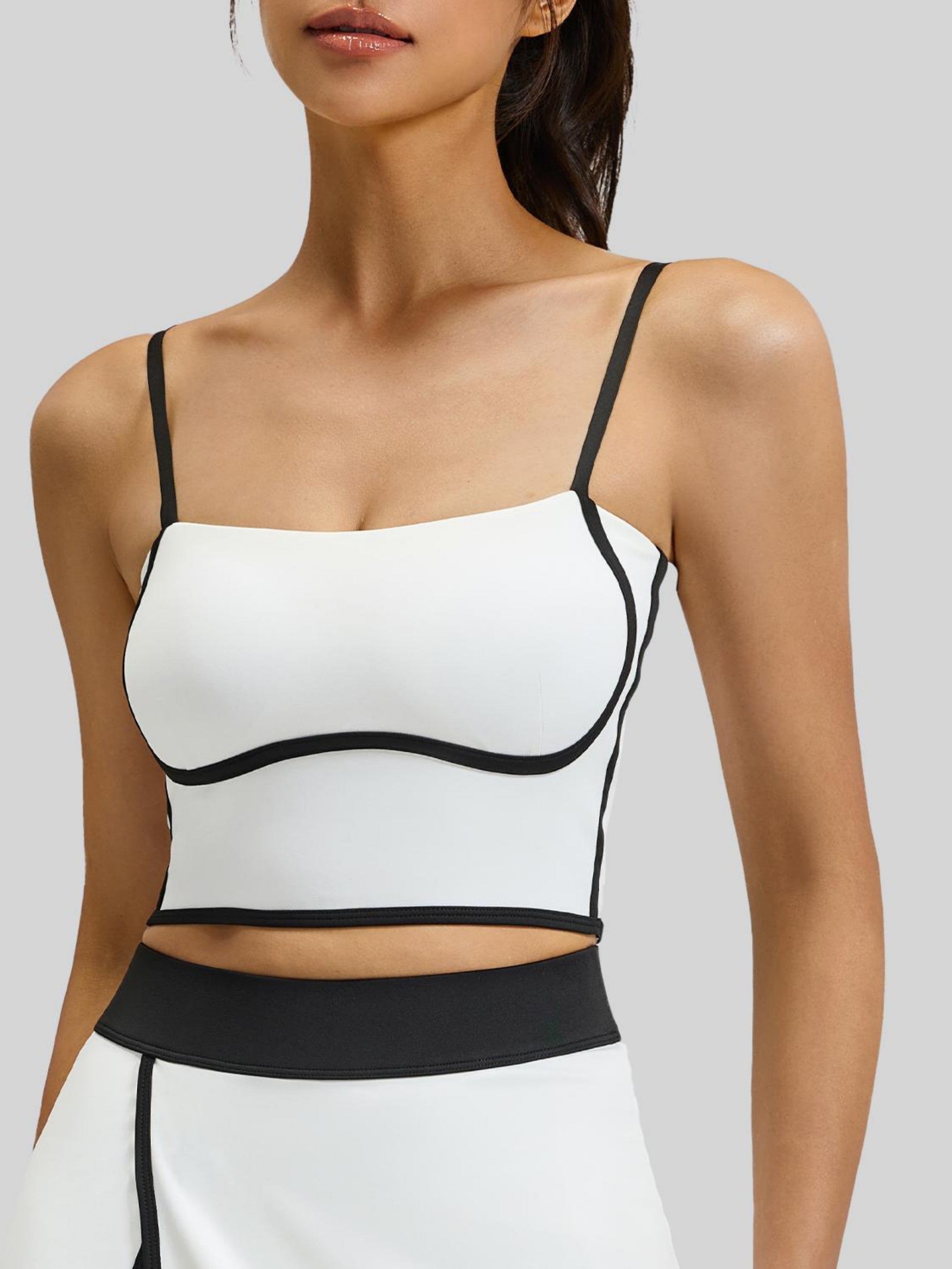 Eunfew Linear Contour Adjustable Yoga Sports Bra
