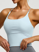 Eunfew Padded Naked-Feel Yoga Bra Tank Top EUNFEW
